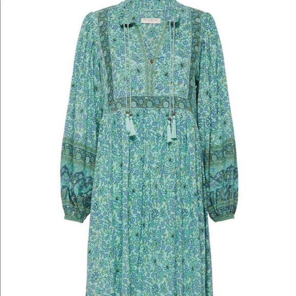 Spell Sundown Boho Dress Turquoise - Picture 2 of 9